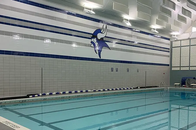 Pool Tile - Wall Expert tile installation by Tile Brothers Company of Buffalo, NY.